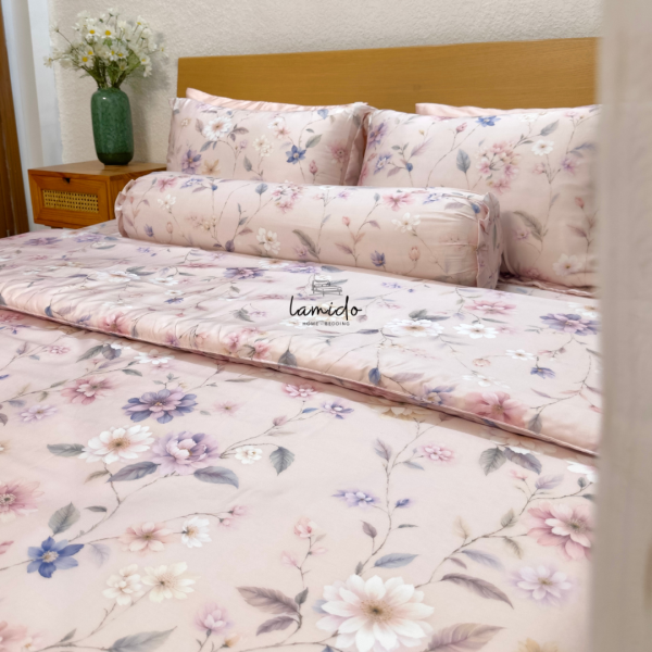 Vỏ gối nằm lụa tencel Hoa Hồng Phấn - Image 7
