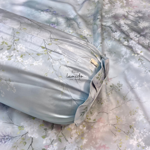 Vỏ gối ôm lụa tencel Hoa Anh Đào