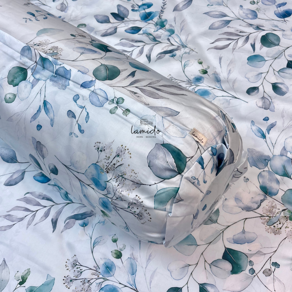 Vỏ gối ôm lụa tencel Lá Xanh Ngọc 80s