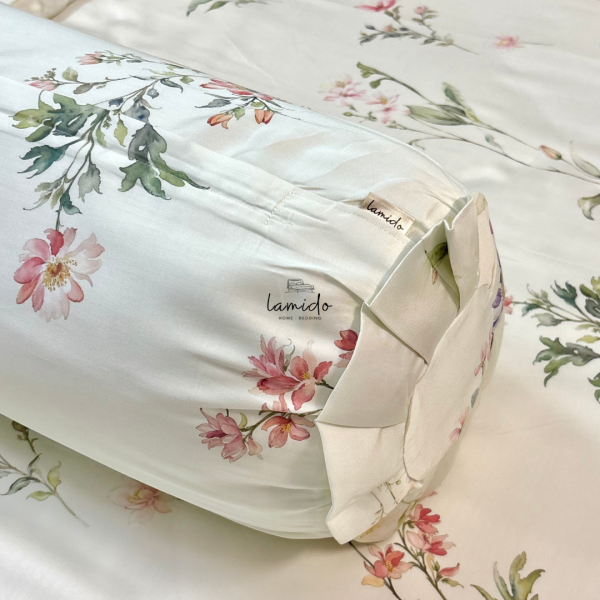 Vỏ gối ôm lụa tencel Bách Hoa Vàng