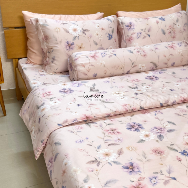 Vỏ gối nằm lụa tencel Hoa Hồng Phấn - Image 8