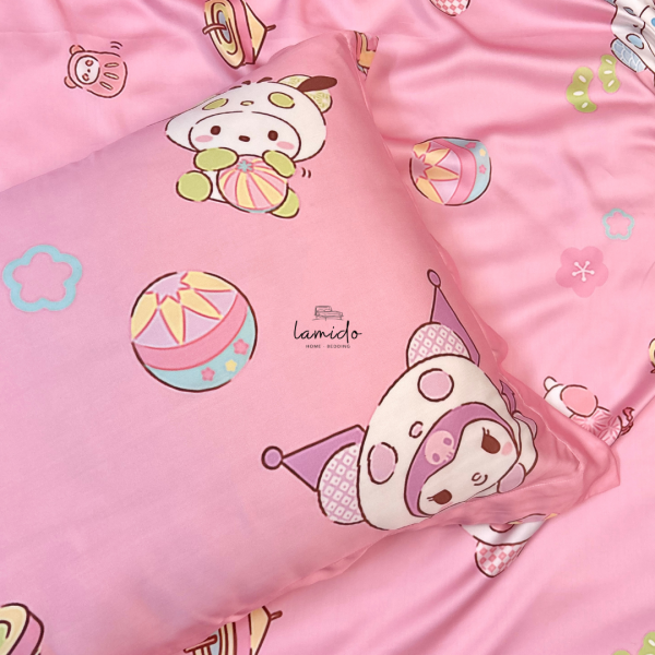 Vỏ gối nằm lụa tencel Kurumi Hồng
