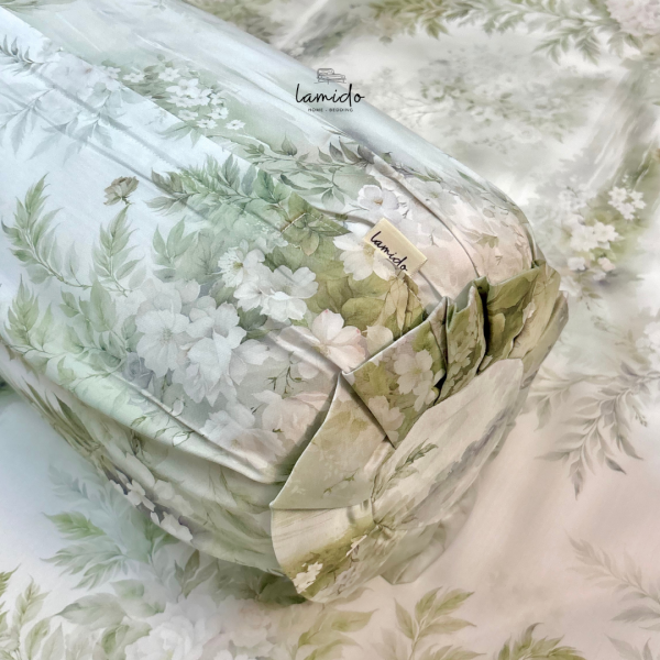 Vỏ gối ôm lụa tencel Hoa Trà
