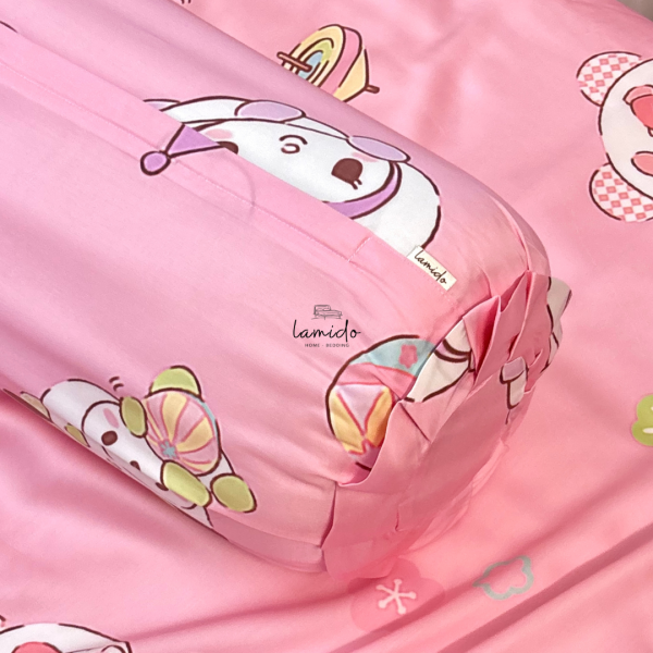 vỏ gối ôm lụa tencel Kurumi Hồng
