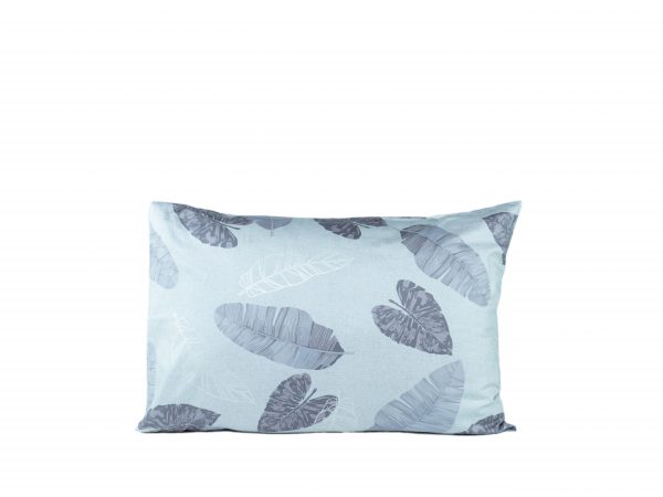Vỏ gối nằm cotton lá trắng