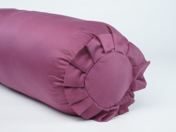 Vỏ gối ôm cotton đỏ đô