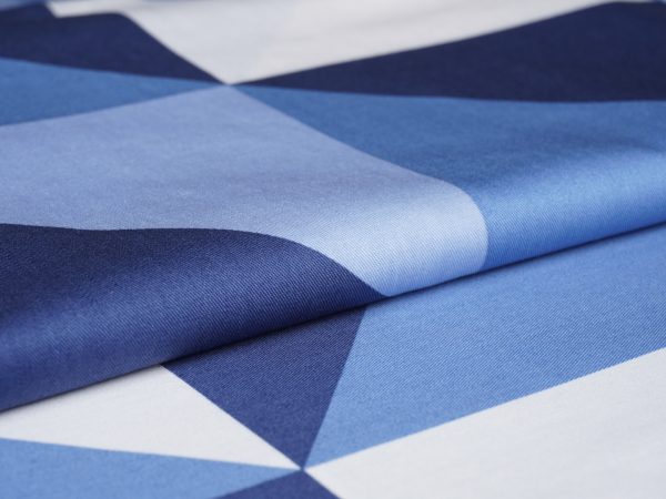 chất vải cotton tam giác xanh