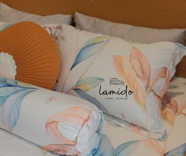 Vỏ gối nằm lụa tencel Lá Cam