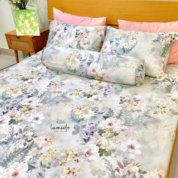 Ga trải giường Lụa tencel 80s Cẩm Hoa - Image 3