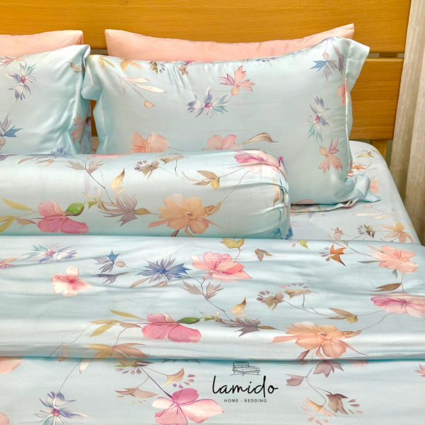Bộ chăn ga gối 5 món lụa tencel - Image 5