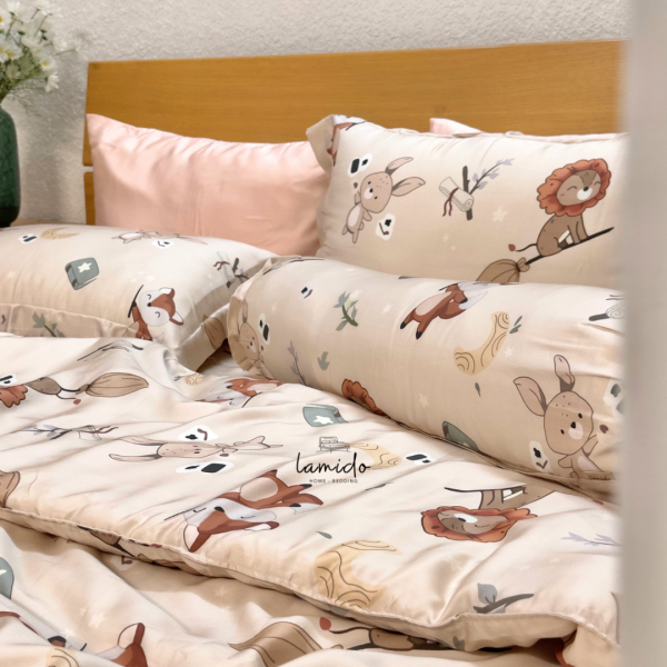 Bộ chăn ga gối 5 món lụa tencel 80s - Image 12