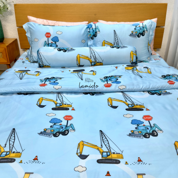 Bộ chăn ga gối 5 món lụa tencel 80s - Image 13