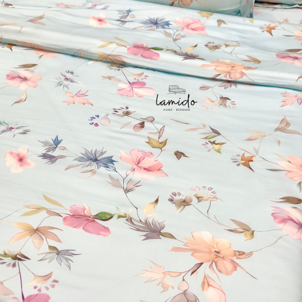 Chăn chần lụa tencel Hoa Xanh Mới - Image 3