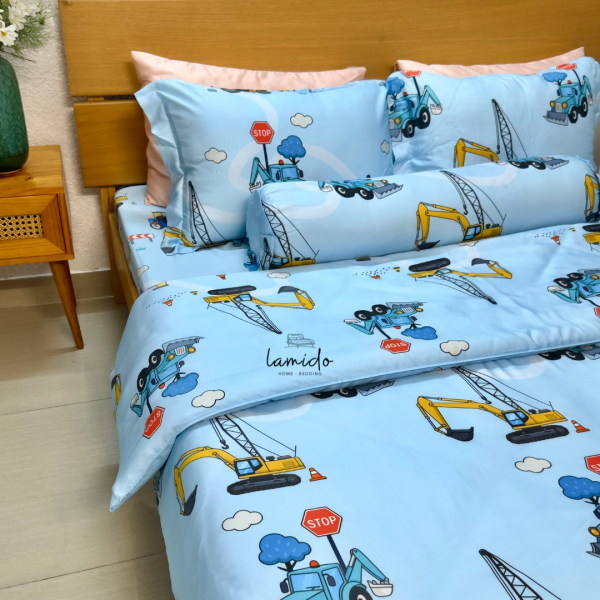 Bộ chăn ga gối 5 món lụa tencel 80s