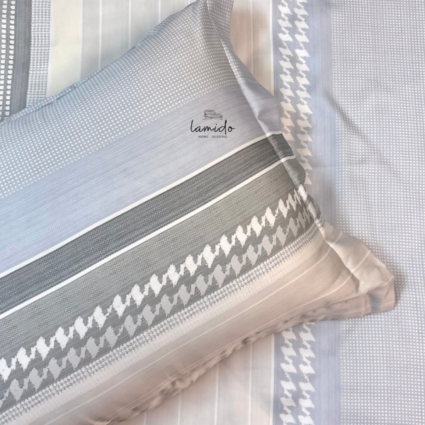 Vỏ gối nằm lụa tencel Sọc Be 80s