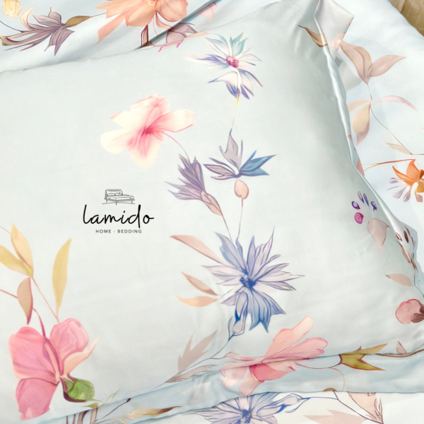 Bộ chăn ga gối 5 món lụa tencel - Image 8