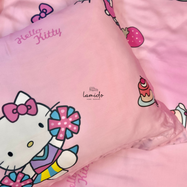 Bộ chăn ga gối 5 món tencel 80s Kitty 3 12 14 21