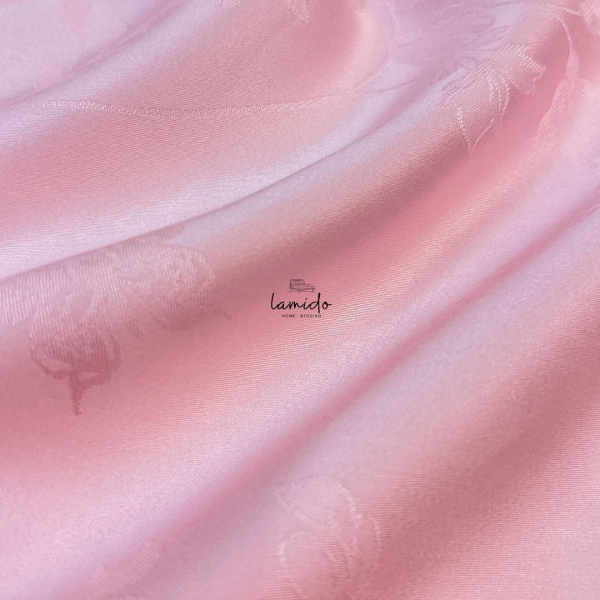 Ga trải giường lụa tencel 80s Hồng Bướm Dệt Kim 29 15 23