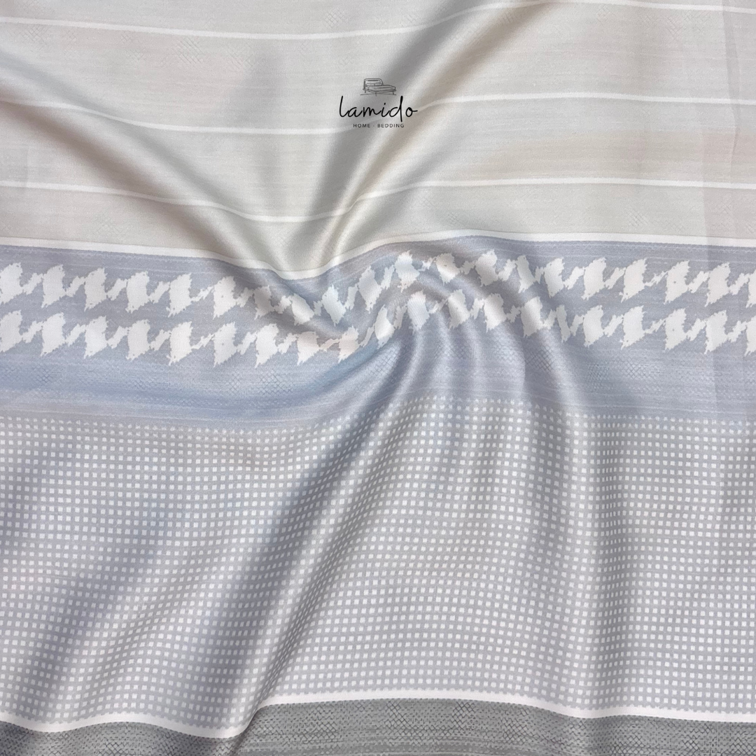 Ga trải giường lụa tencel 80s Sọc Be 6 Ga trải giường lụa tencel 80s Sọc Be - Image 6