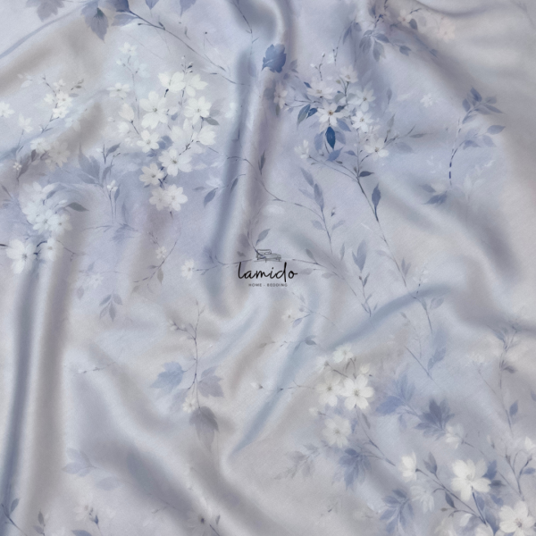 Ga trải giường lụa tencel 80s Hoa Xanh 23 17 11