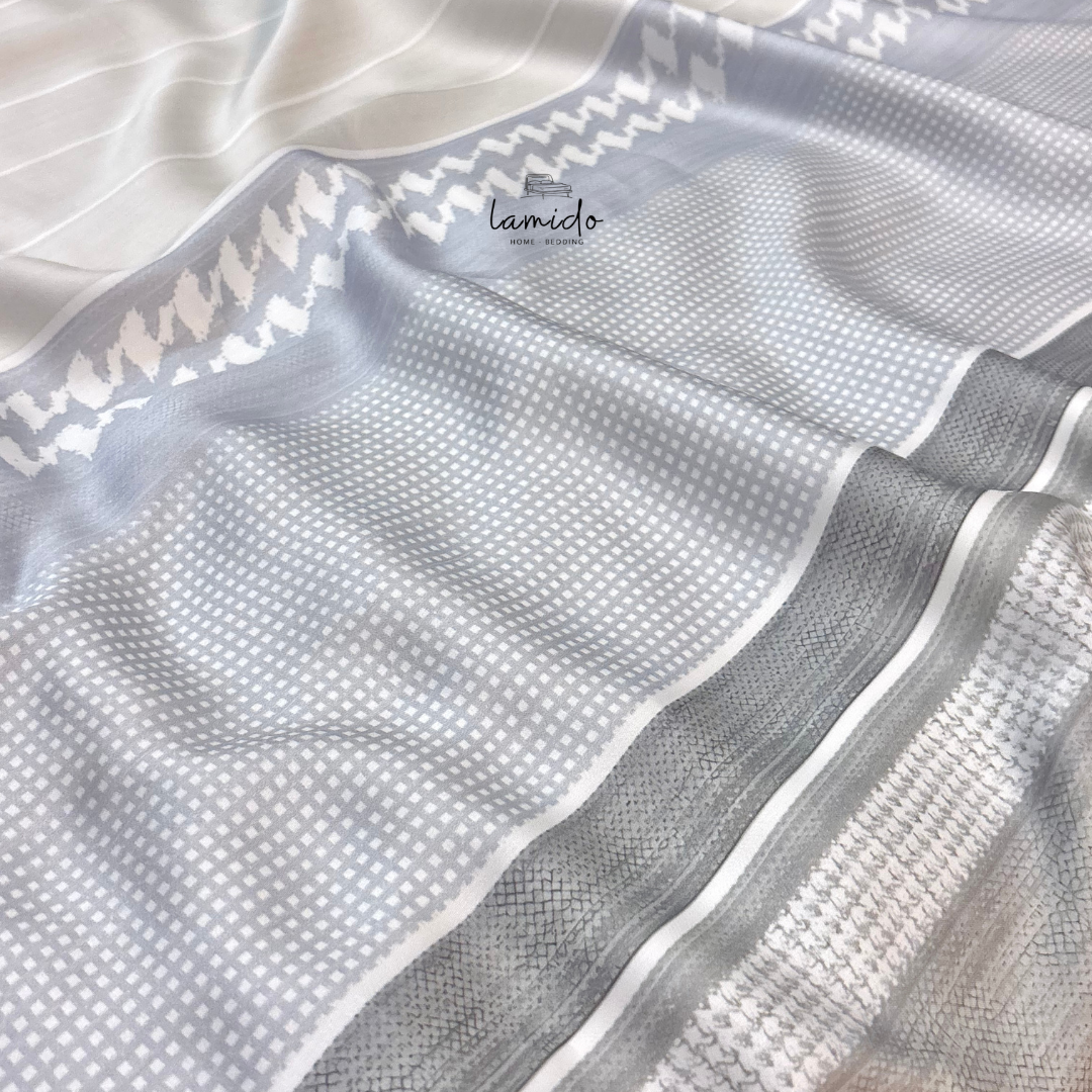 Ga trải giường lụa tencel 80s Sọc Be 8 Ga trải giường lụa tencel 80s Sọc Be - Image 8