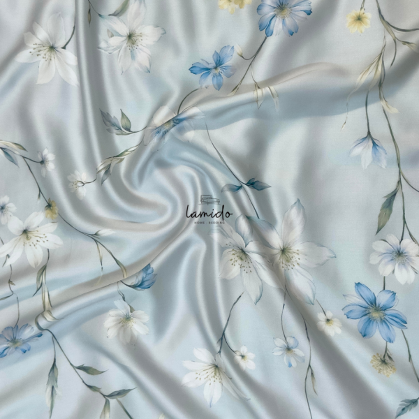 Chăn chần lụa tencel 80s Bông Xanh Nhạt - Image 10