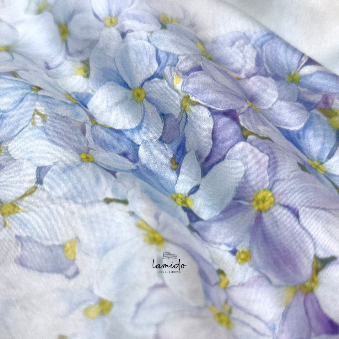 Ga trải giường Lụa Tencel 80s Cỏ Xanh Tím 7 Ga trải giường Lụa Tencel 80s Cỏ Xanh Tím - Image 7