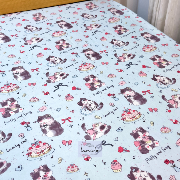 Ga trải giường lụa Tencel 80s Mèo Xanh 11 2 47