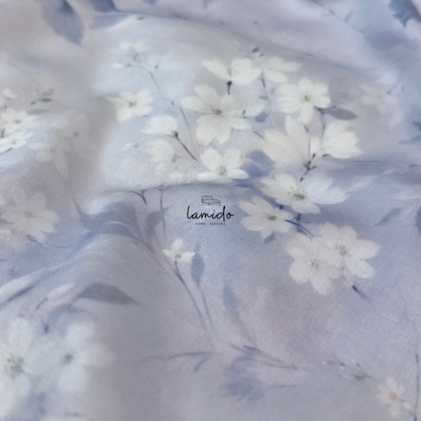 Ga trải giường lụa tencel 80s Hoa Xanh 27 21 4
