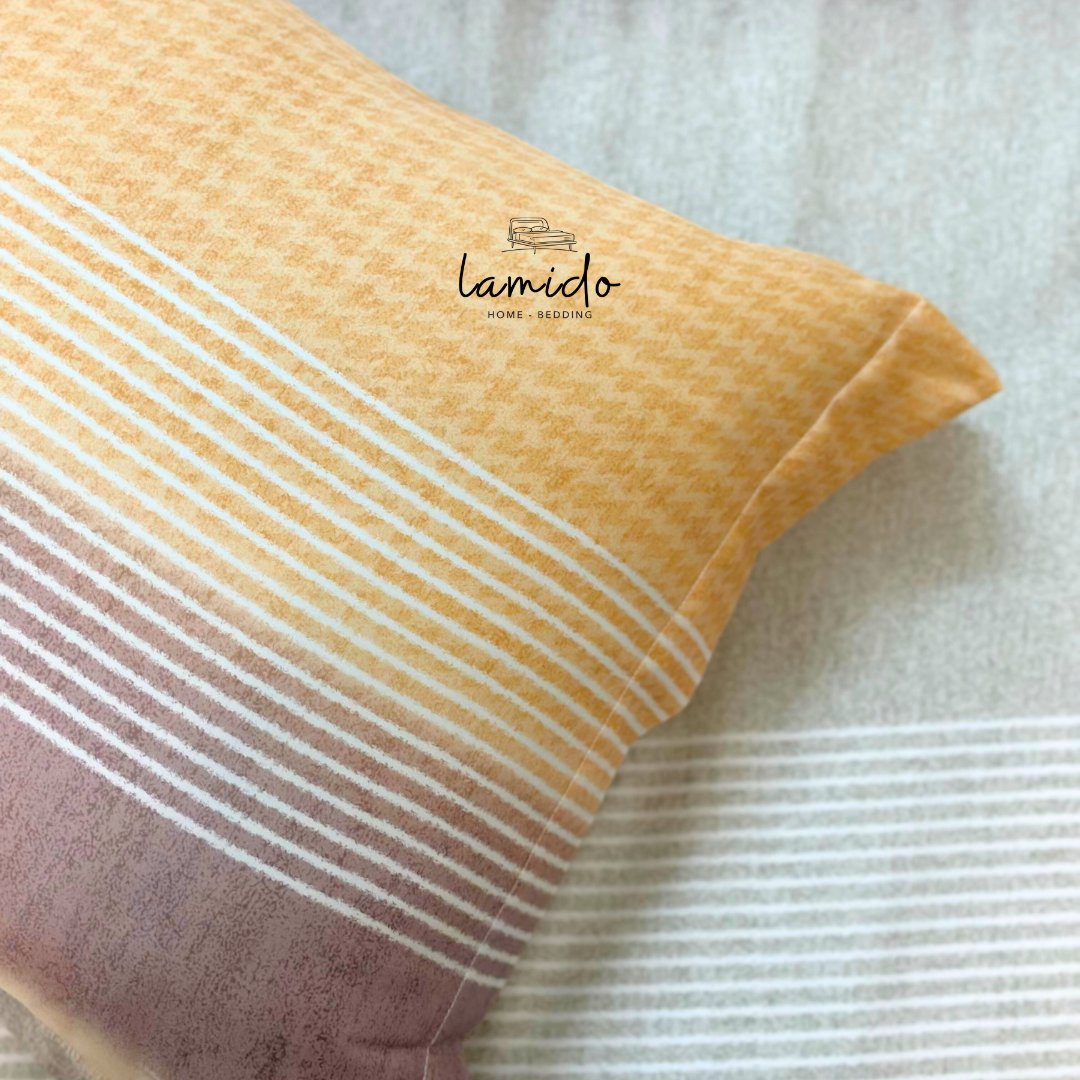 Bộ chăn ga gối 5 món lụa Tencel 80s Sọc Vàng 13 Bộ chăn ga gối 5 món lụa Tencel 80s Sọc Vàng - Image 13