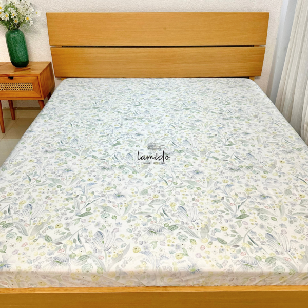 Ga trải giường lụa Tencel 80s Cỏ Xanh 10 3 25