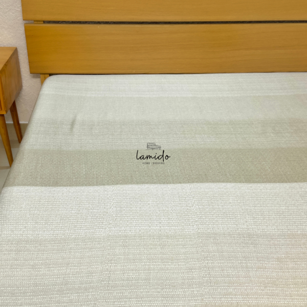 Ga trải giường lụa tencel 80s Sọc Vân Nâu