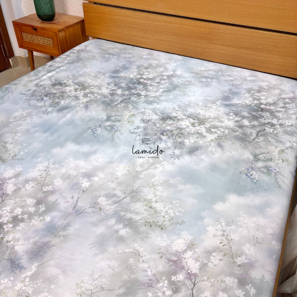 Ga trải giường lụa Tencel 80s Hoa Anh Đào