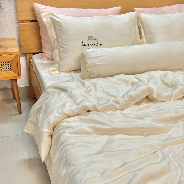 Bộ chăn ga gối 5 món lụa tencel 80s