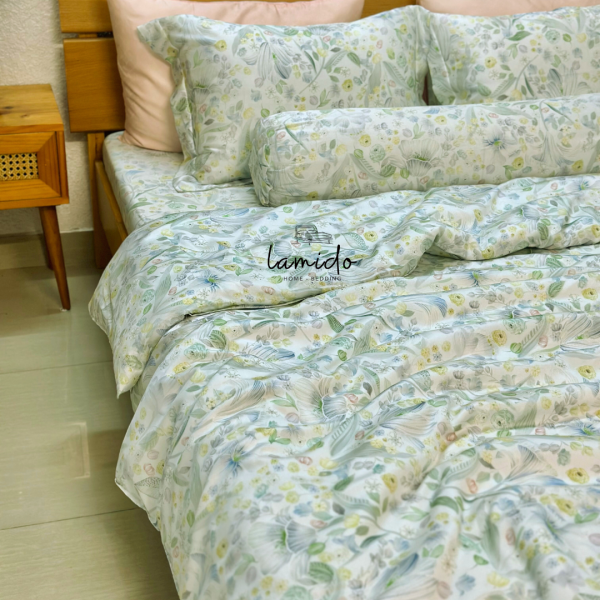 Bộ chăn ga gối 5 món lụa Tencel 80s - Image 4