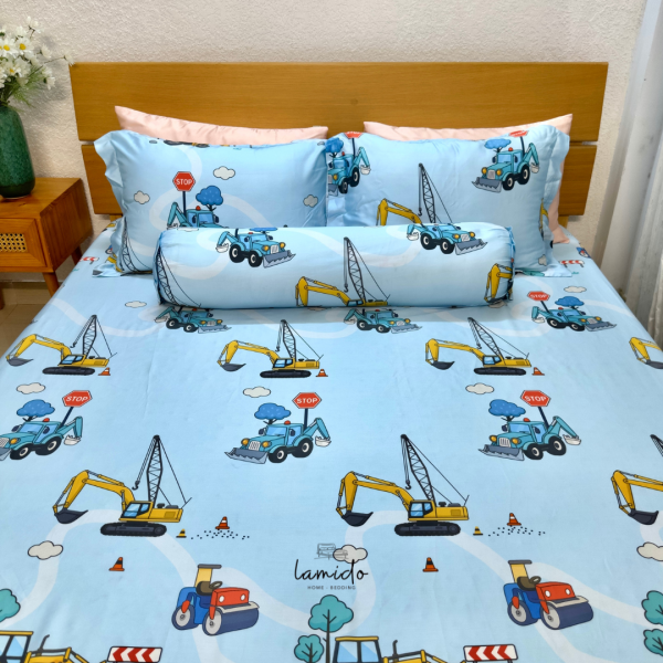 Bộ chăn ga gối 5 món lụa tencel 80s - Image 5