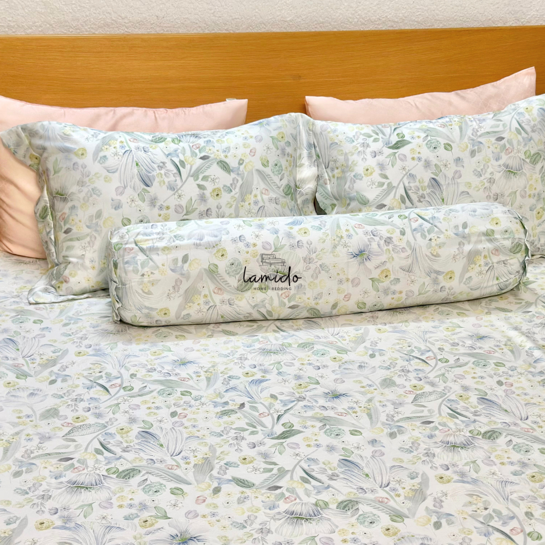 Ga trải giường lụa Tencel 80s Cỏ Xanh 5 Ga trải giường lụa Tencel 80s Cỏ Xanh - Image 5