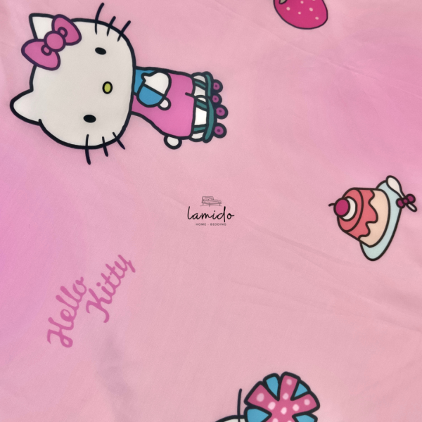 Bộ chăn ga gối 5 món tencel 80s Kitty 3 2 4 31