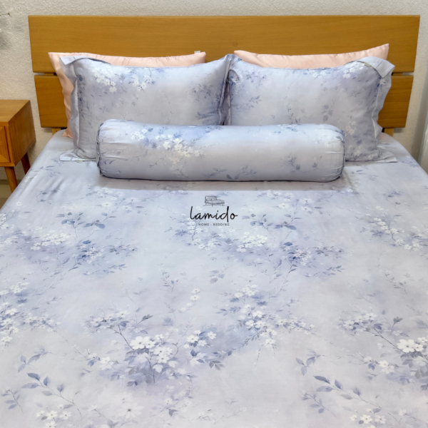 Ga trải giường lụa tencel 80s Hoa Xanh 18 4 32