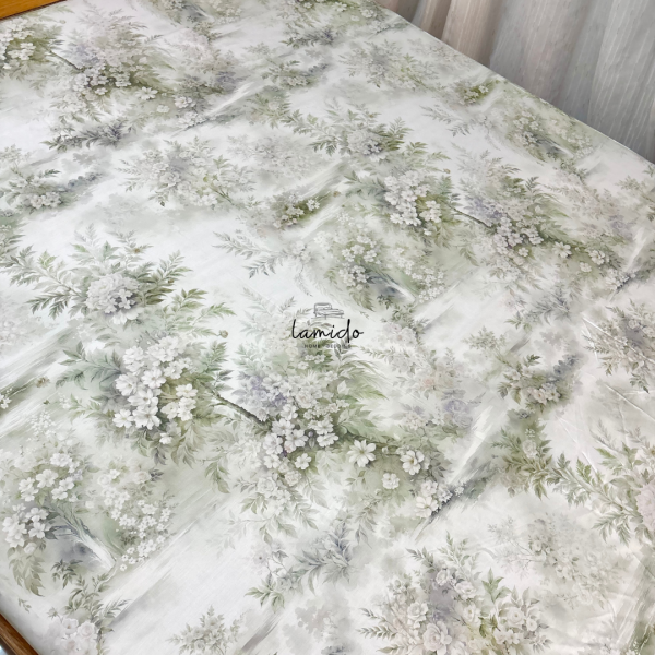 Ga trải giường lụa tencel 80s Hoa Trà