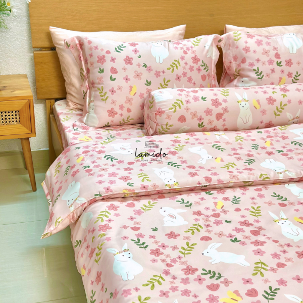 Bộ chăn ga gối 5 món lụa tencel