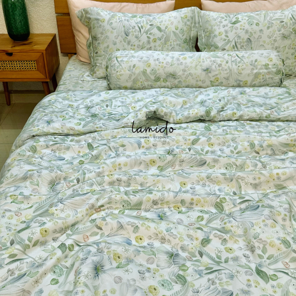 Bộ chăn ga gối 5 món lụa Tencel 80s