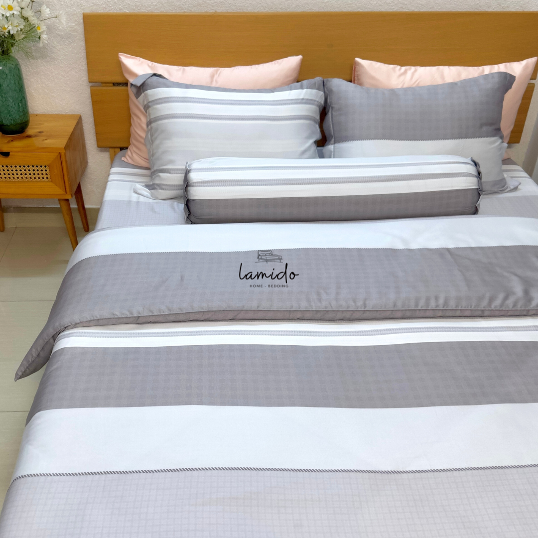 Bộ chăn ga gối 5 món lụa tencel 7 Bộ chăn ga gối 5 món lụa tencel - Image 7