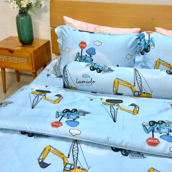 Bộ chăn ga gối 5 món lụa tencel 80s - Image 7