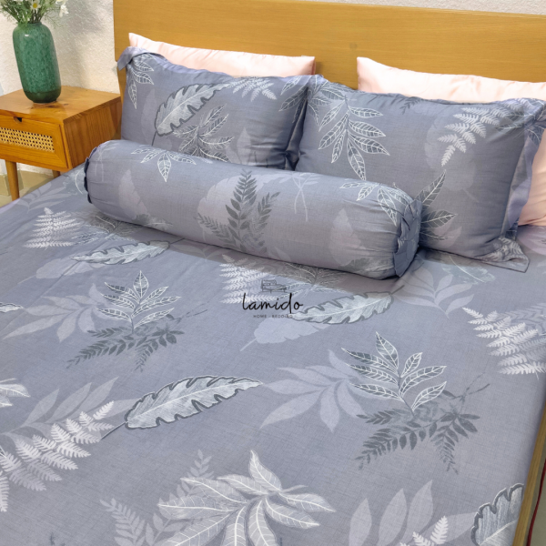 Ga trải giường lụa tencel 80s Lá Xám Chì 13 6 31