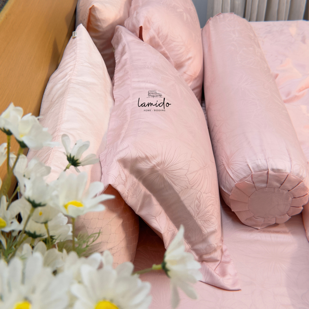 Bộ chăn ga gối 5 món lụa tencel 80s 11 Bộ chăn ga gối 5 món lụa tencel 80s - Image 11