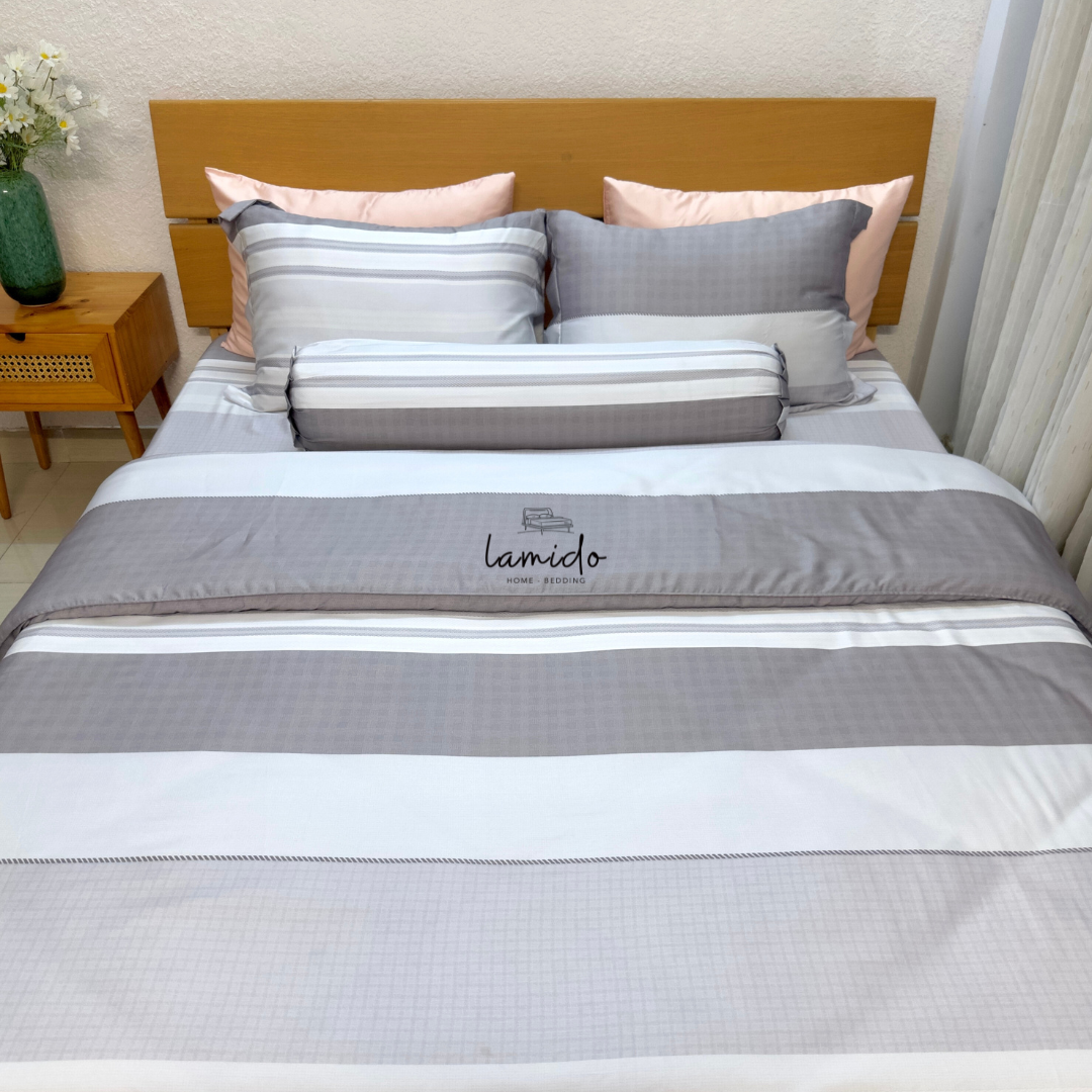 Bộ chăn ga gối 5 món lụa tencel 8 Bộ chăn ga gối 5 món lụa tencel - Image 8