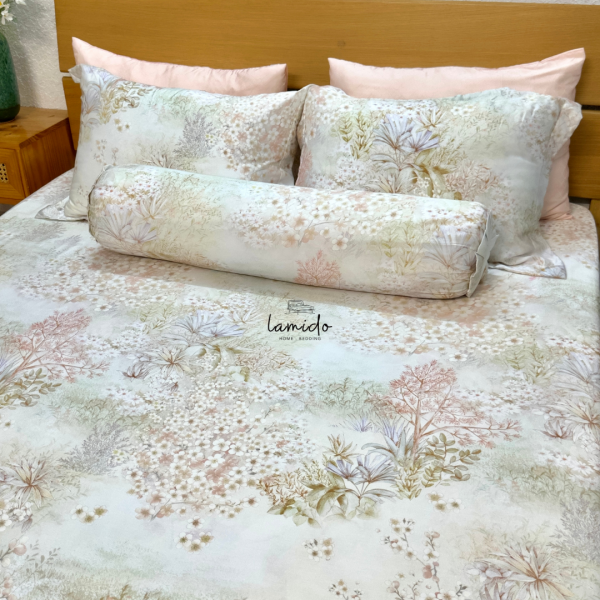 Ga trải giường lụa Tencel 80s Hoa Cam 15 7 25