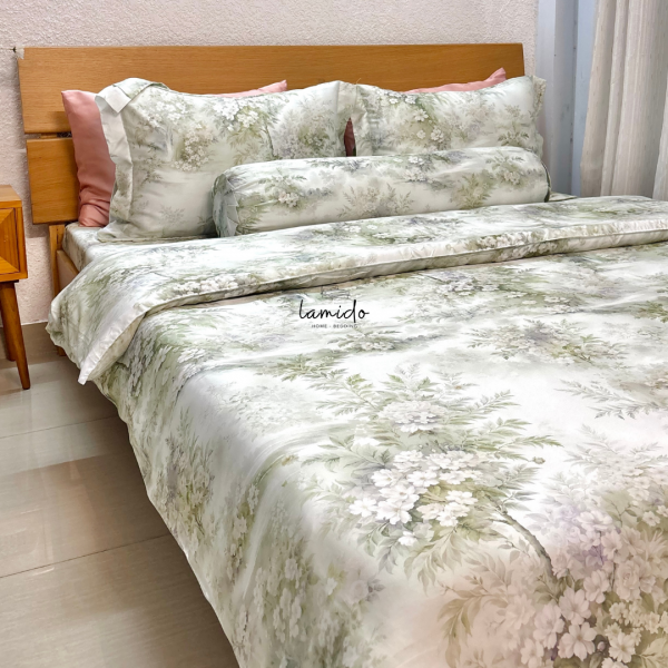 Chăn chần lụa tencel 80s Hoa Trà 15 7 51