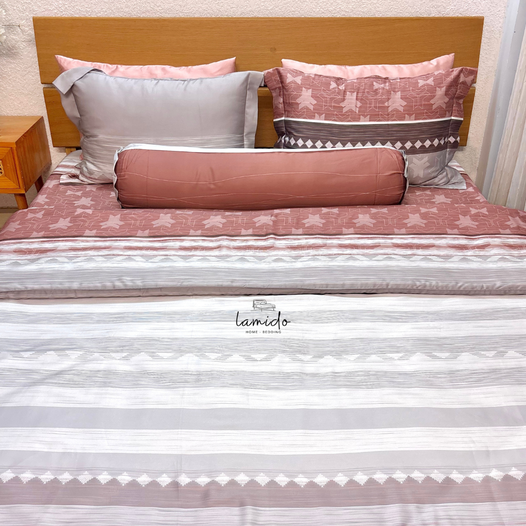 Chăn chần lụa tencel Sọc Đỏ 4 Chăn chần lụa tencel Sọc Đỏ - Image 4